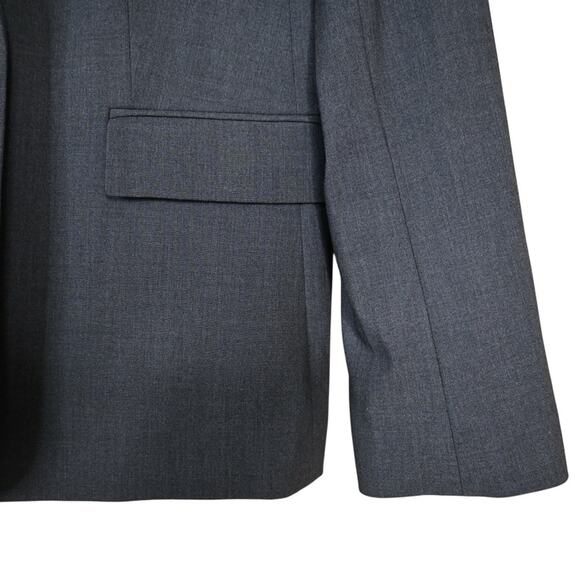 Calvin Klein Women's 10 Dark Gray One Button Front Lined Blazer - Picture 5 of 10